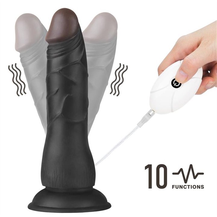 Adjustable Strap on with Dildo 10 Vibrations 7.5 - LO-LV715126 - Teknashop Ltd