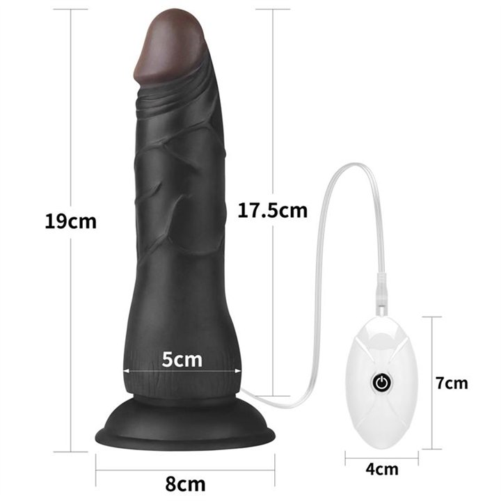 Adjustable Strap on with Dildo 10 Vibrations 7.5 - LO-LV715126 - Teknashop Ltd