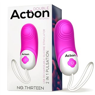 No. Thirteen Stimulator 2 in 1 Vibration and Pulsation - AC-229 - Teknashop Ltd