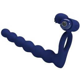 PRETTY LOVE - AJMAL VIBRATING RING WITH PLUG BLUE - D-239935 - Teknashop Ltd