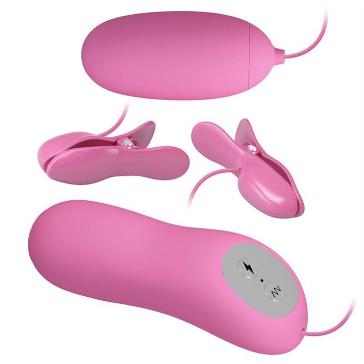 PRETTY LOVE - TWEEZERS WITH VIBRATION AND PINK ELETROSHOCK - D-233391 - Teknashop Ltd