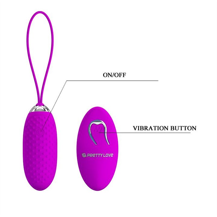 Vibrating Egg Joanna USB Purple - BI-014362W-5 - Teknashop Ltd