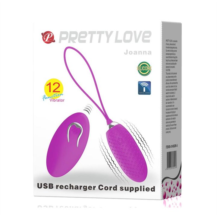 Vibrating Egg Joanna USB Purple - BI-014362W-5 - Teknashop Ltd