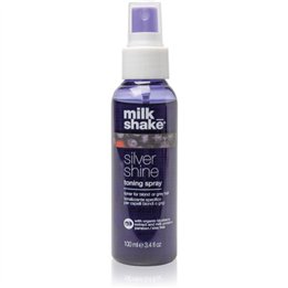 Milk Shake, Silver Shine, Violet Pigments, Hair Toning Spray, Blonde/Gray, 100 ml - Teknashop Ltd