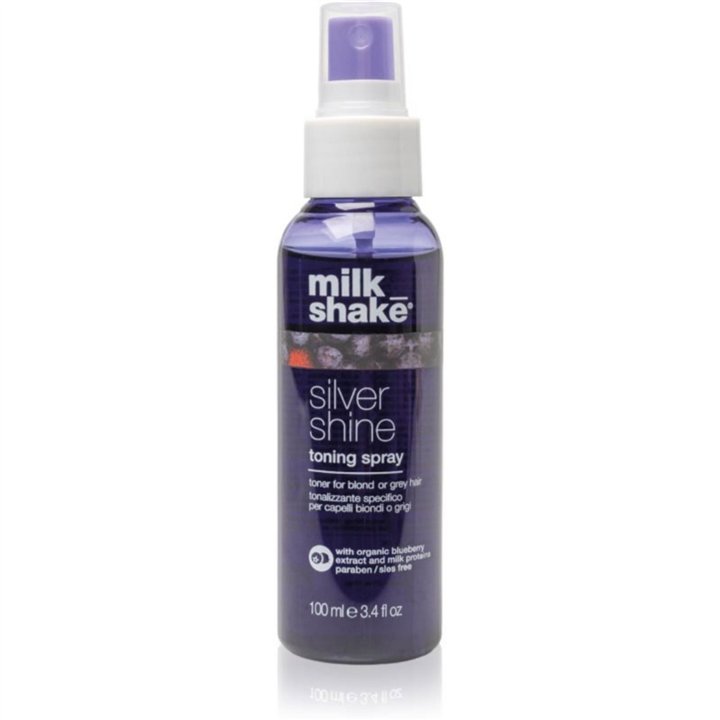 Milk Shake, Silver Shine, Violet Pigments, Hair Toning Spray, Blonde/Gray, 100 ml - Teknashop Ltd