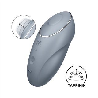 Tap and Climax 1 Vibrator and tapping Grey - 4061504046020 - Teknashop Ltd