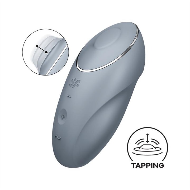 Tap and Climax 1 Vibrator and tapping Grey - 4061504046020 - Teknashop Ltd