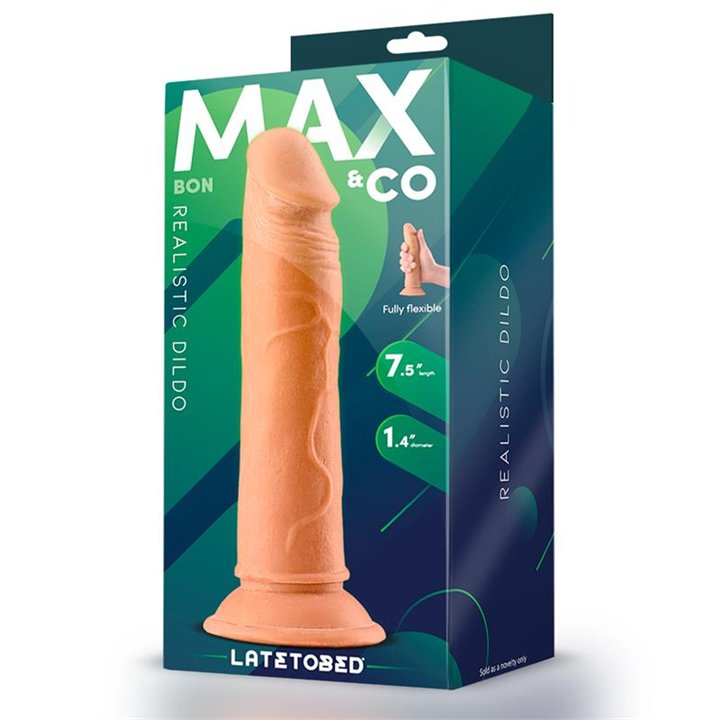 Bon Realistic Dildo with Suction Cup 7.5 Flesh - MX-712 - Teknashop Ltd
