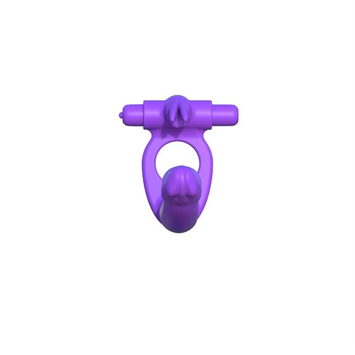 Fantasy C-Ringz Silicone Double Penetrator Rabbit Purple - PD-5819-12 - Teknashop Ltd