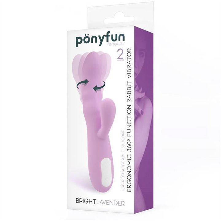 Brightlavender Vibe and Rotator Double Motor 360º USB Silicone - A-039 - Teknashop Ltd