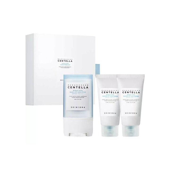Madagascar  Centella Hyalu-Cica Sunsational Set Skin1004: Hyalu-Cica, Sunscreen Stick, SPF 50+, 20 ml + Set Duo, Hyalu-Cica, Hyd