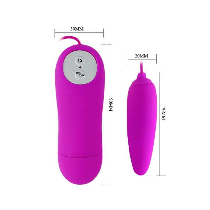 Pretty Love Vibrating Egg Harriet Purple - BI-014393 - Teknashop Ltd