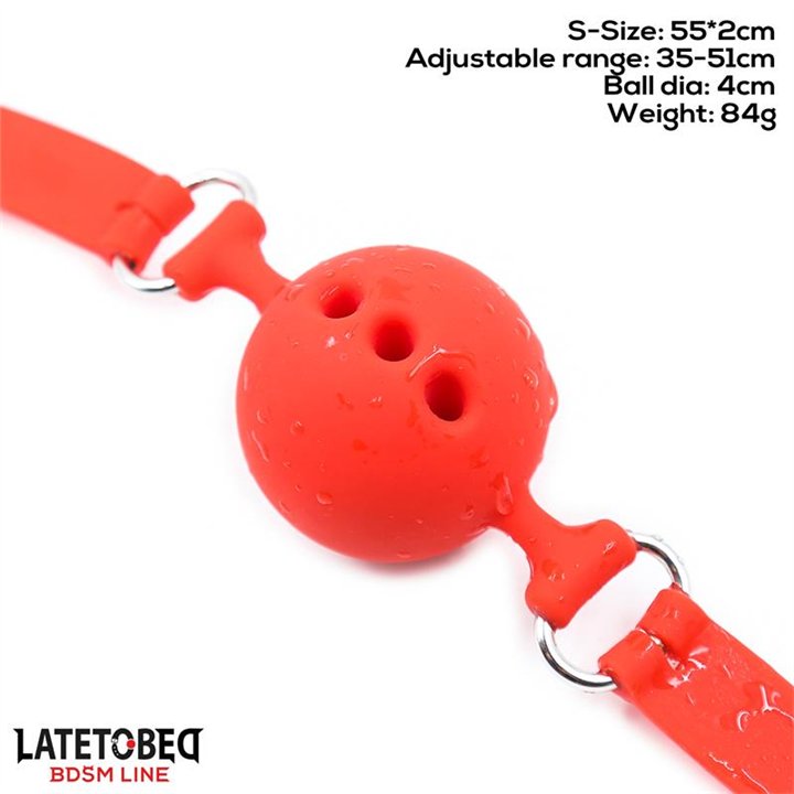 Breathable Silicone Ball Gag S - 4 cm - 8436615001002 - Teknashop Ltd