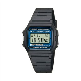 CASIO VINTAGE Mod. F-105 BIO RESIN STRAP - BLACK - WW.F-105W-1AWYEF - Teknashop Ltd