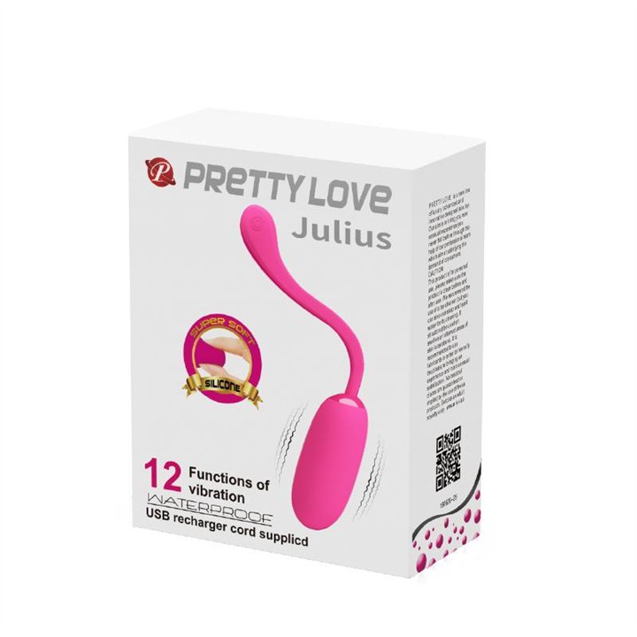 Vibrating Egg Julius USB Silicone Pink - BI-014653-1 - Teknashop Ltd