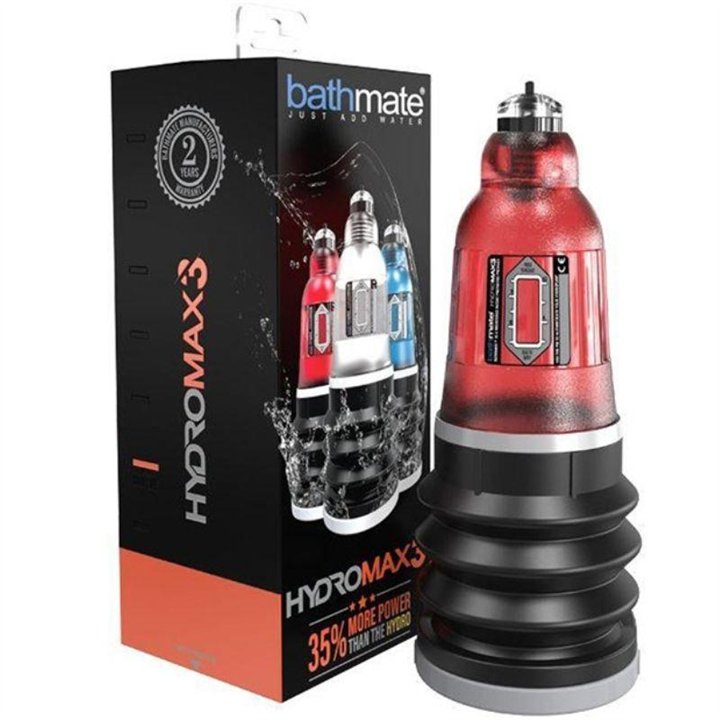 Penis Pump Hydromax3 Red - BM-HM3-BR - Teknashop Ltd