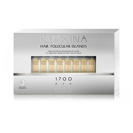 Labo Cosprophar Suisse, Crescina Follicular Islands 1700, For Growth Stimulation, Ampoules Treatment Serum, For Scalp, For Men, 