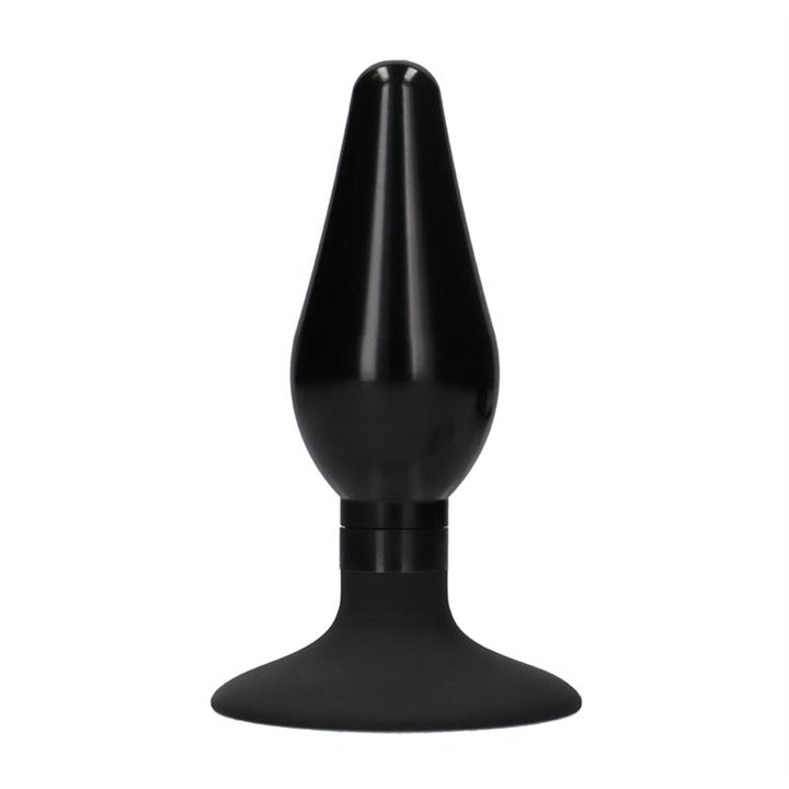 Butt Plug Set Pointed Large Suction Cup Black - OU354BLK - Teknashop Ltd