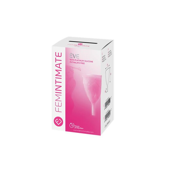 Menstrual Cup Eve Pink Size S Platinum Silicone - F-30531 - Teknashop Ltd