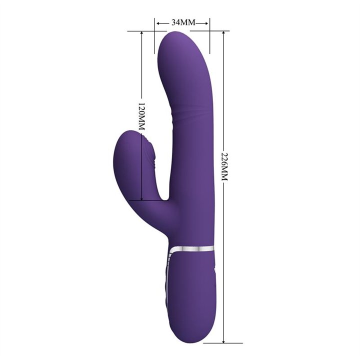 Mariana Vibrator 4 in 1 Silicone Purple - BW-500034-2 - Teknashop Ltd