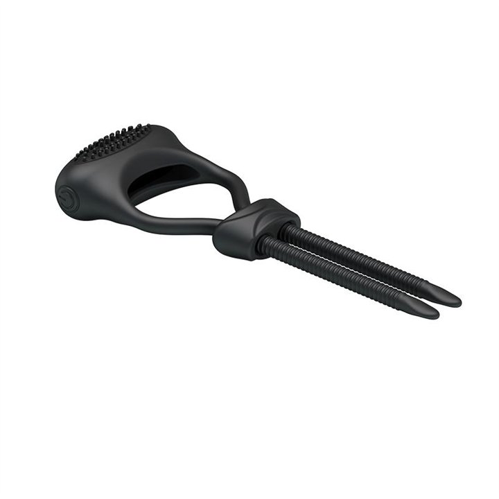 Pretty Love Vibrating Cock Ring Curitis Black - BI-210138 - Teknashop Ltd