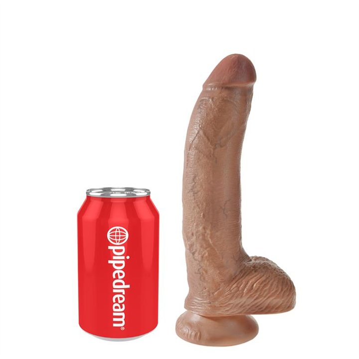Reaslitic Dildo with Testicles 9 Tan - PD-5508-22 - Teknashop Ltd