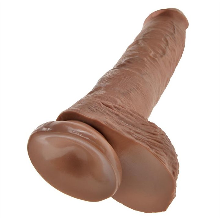 Reaslitic Dildo with Testicles 10 Tan - PD-5509-22 - Teknashop Ltd