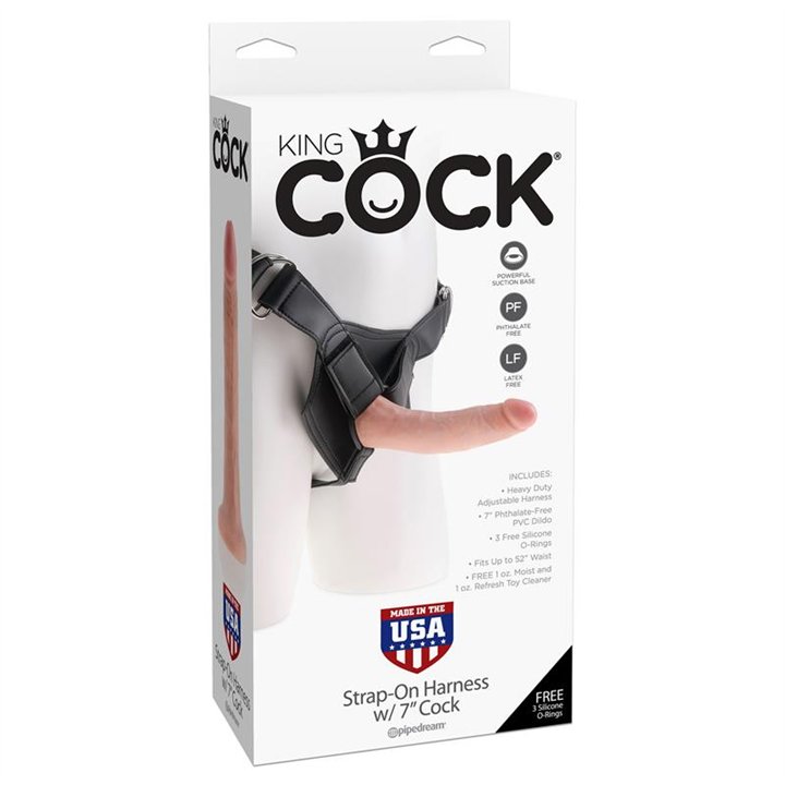 Strap-On with Dildo 7 - Flesh - PD-5622-21 - Teknashop Ltd