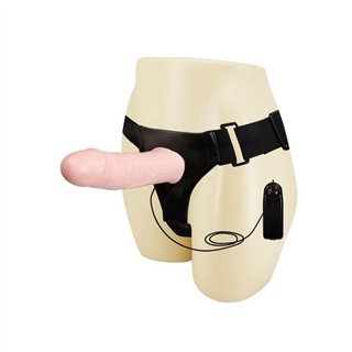 Strap-on with Vibrating Hollow Dildo Mens Pants - BW-022039 - Teknashop Ltd