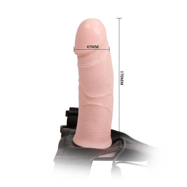 Strap-on with Vibrating Hollow Dildo Mens Pants - BW-022039 - Teknashop Ltd