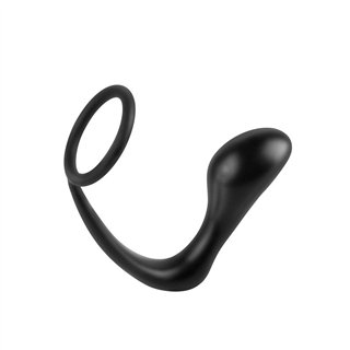 Butt Plug with Penis Ring Ass-Gasm Black - PD-4623-23 - Teknashop Ltd