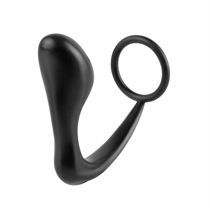 Butt Plug with Penis Ring Ass-Gasm Black - PD-4623-23 - Teknashop Ltd
