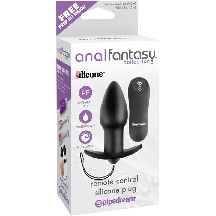 Vibrating Butt Plug Black - PD-4616-23 - Teknashop Ltd