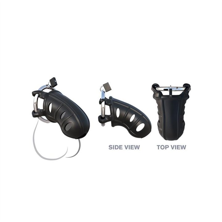 Fantasy C-Ringz Hardcore Silicone Cock Blocker Black - PD-5928-23 - Teknashop Ltd