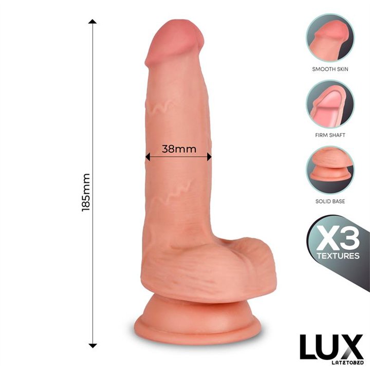 Hans Triple Density Dildo with Balls 7.2 - LX-796 - Teknashop Ltd