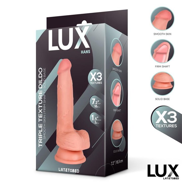 Hans Triple Density Dildo with Balls 7.2 - LX-796 - Teknashop Ltd