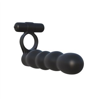 Fantasy C-Ringz Posable Partner Double Penetrator Black - PD-5930-23 - Teknashop Ltd