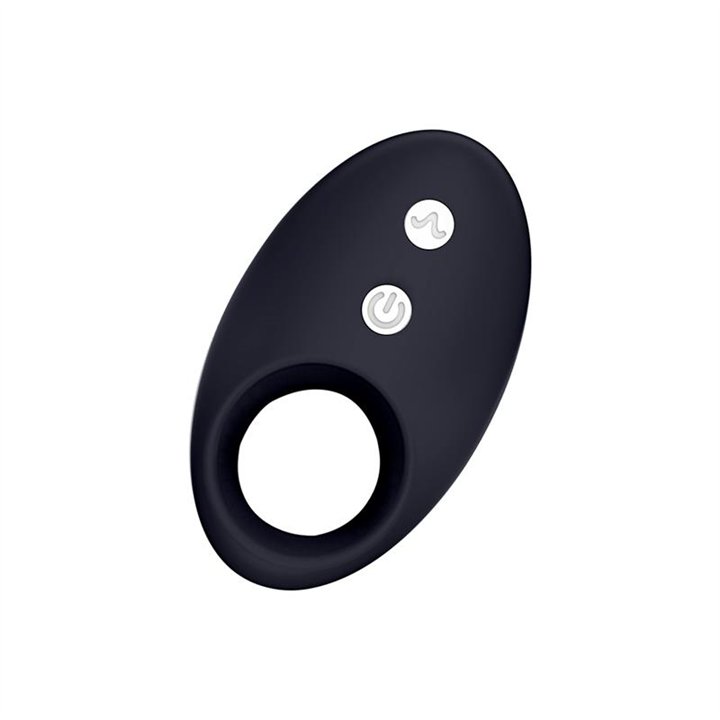 Darkblack Vibrating Ring with Led Remote Control USB Silicone - A-019 - Teknashop Ltd