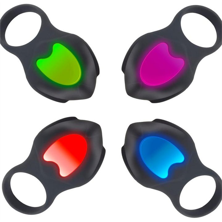 Darkblack Vibrating Ring with Led Remote Control USB Silicone - A-019 - Teknashop Ltd