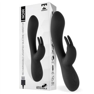 Noir Vibe Injected Liquid Silicone 2 Motors USB - T-112 - Teknashop Ltd