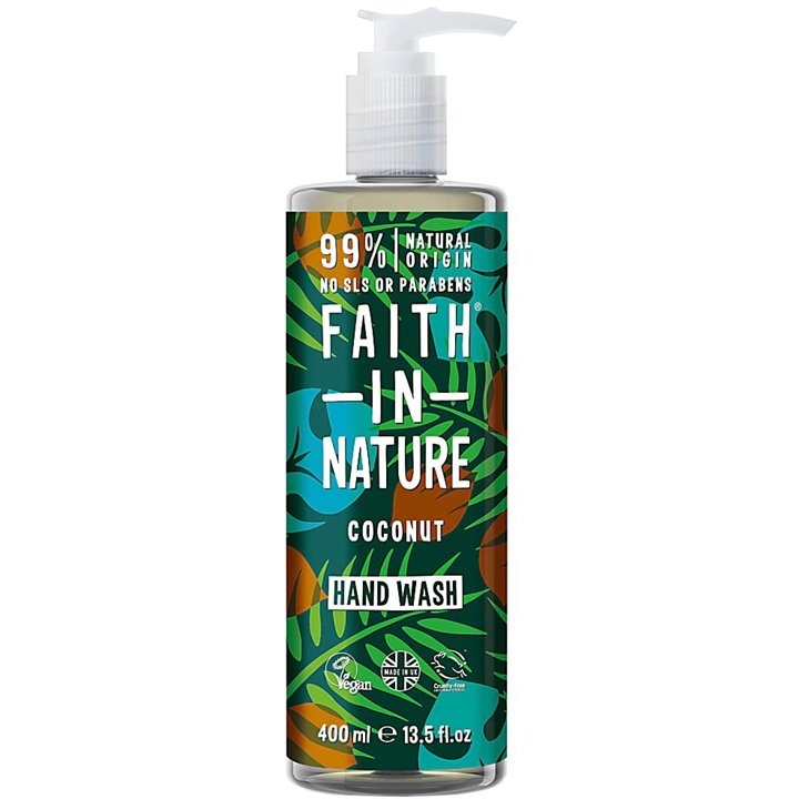 Faith In Nature, Coconut, 99% Natural Ingredients, Cleansing, Liquid Soap, For Hands, 400 ml - Teknashop Ltd