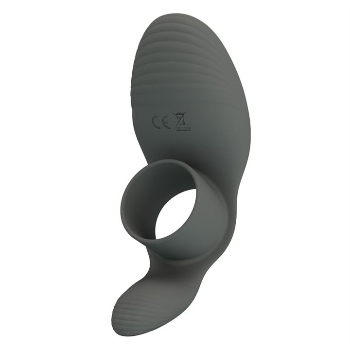PRETTY LOVE - RECHARGEABLE VIBRATING RING WITH DUAL STIMULATION - D-246027 - Teknashop Ltd