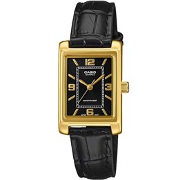 CASIO COLLECTION Mod. TANK, LEATHER - GOLD - WW.LTP-1234PGL-1AEF - Teknashop Ltd