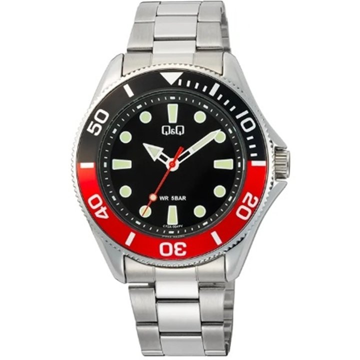 Q&Q Mod. GENT DIVER BLACK & RED - WW.C72A-004PY - Teknashop Ltd