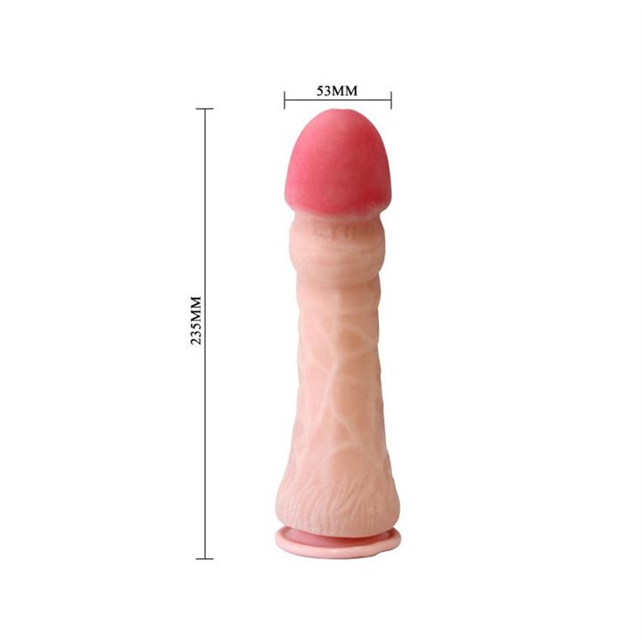 Baile Suction Cup Dildo Flesh 23.5 cm - BW-007011C - Teknashop Ltd