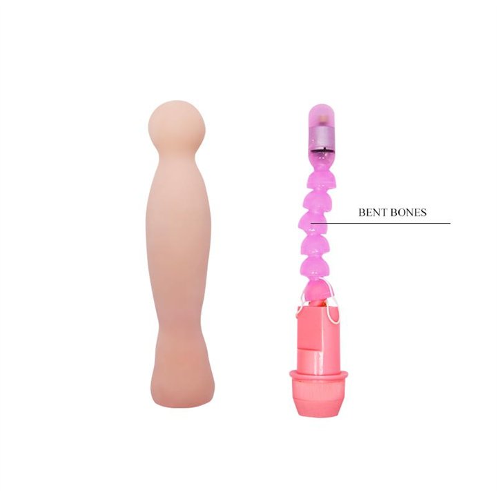 Vibrating Dildo Flesh 22 cm - BW-007103G - Teknashop Ltd