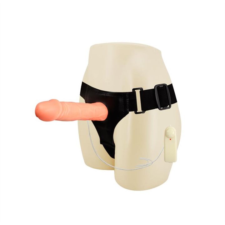 Strap-on with Hollow Dildo Jessica 18 cm - BW-010025 - Teknashop Ltd