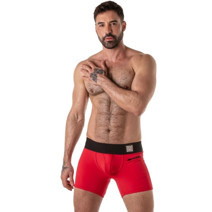LOCKER GEAR - WIDE WAISTBAND TRUNK RED M - D-246616 - Teknashop Ltd