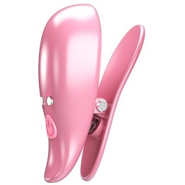 PRETTY LOVE - LEAF VIBRATING NIPPLE CLAMPS PINK - D-239894 - Teknashop Ltd