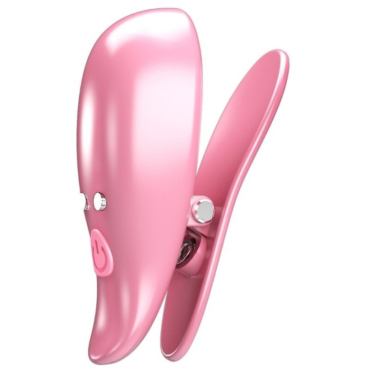 PRETTY LOVE - LEAF VIBRATING NIPPLE CLAMPS PINK - D-239894 - Teknashop Ltd